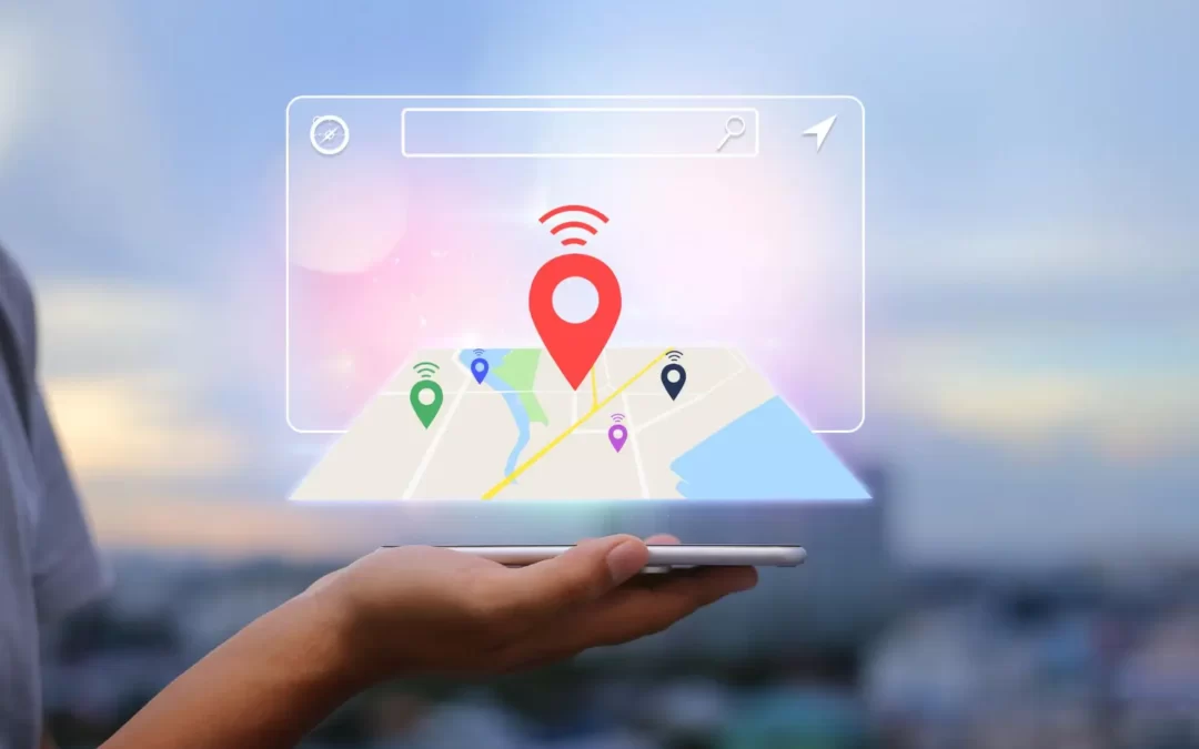 Mapa sobre tela de smartphone simbolizando o SEO local.